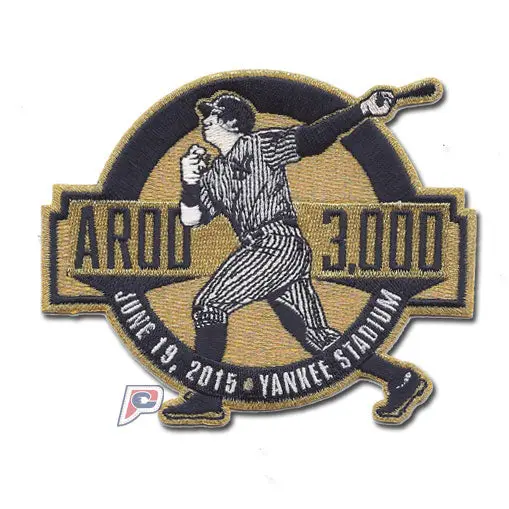 AROD 3000th Hit Jersey Patch June 19, 2015