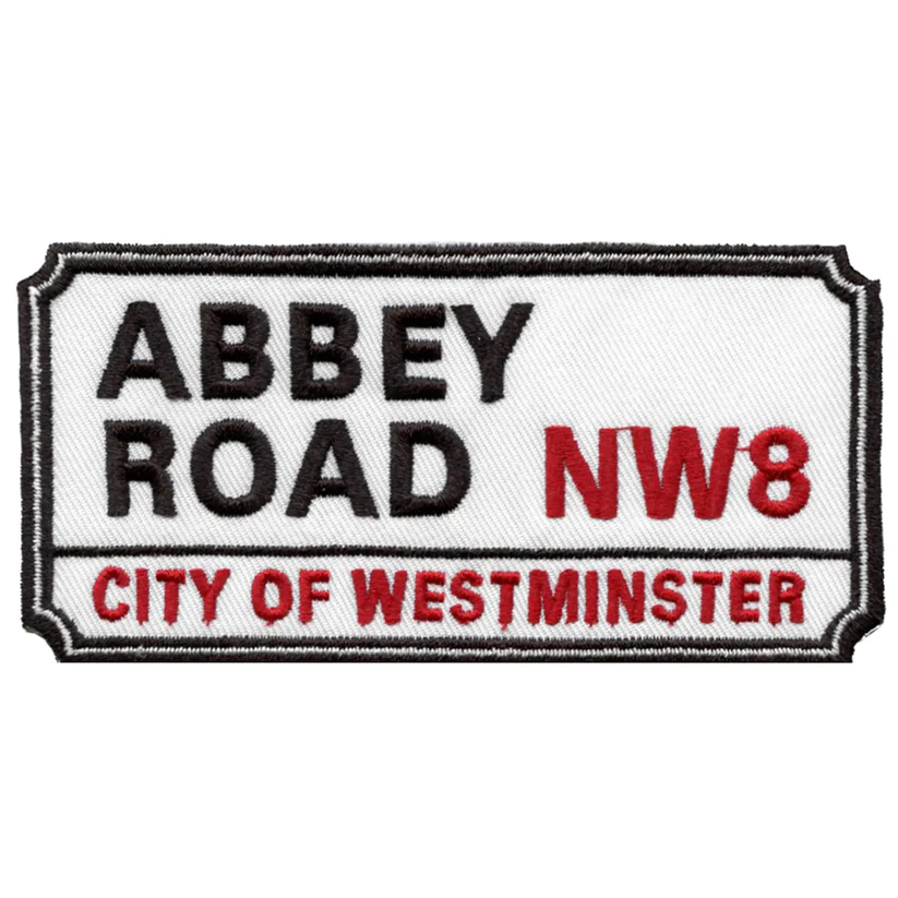  Abbey Road Street Sign English Patch