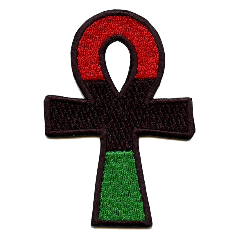 African Colors Embroidered Iron On Patch