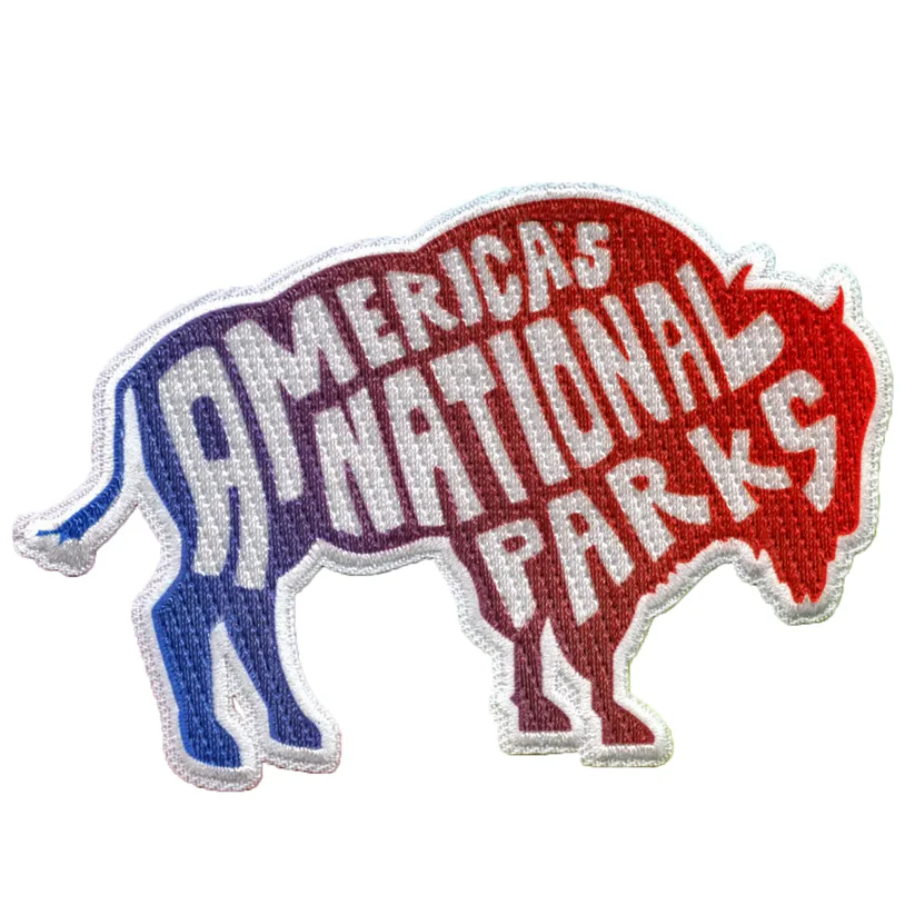 America's National Parks Bison Patch Iron On