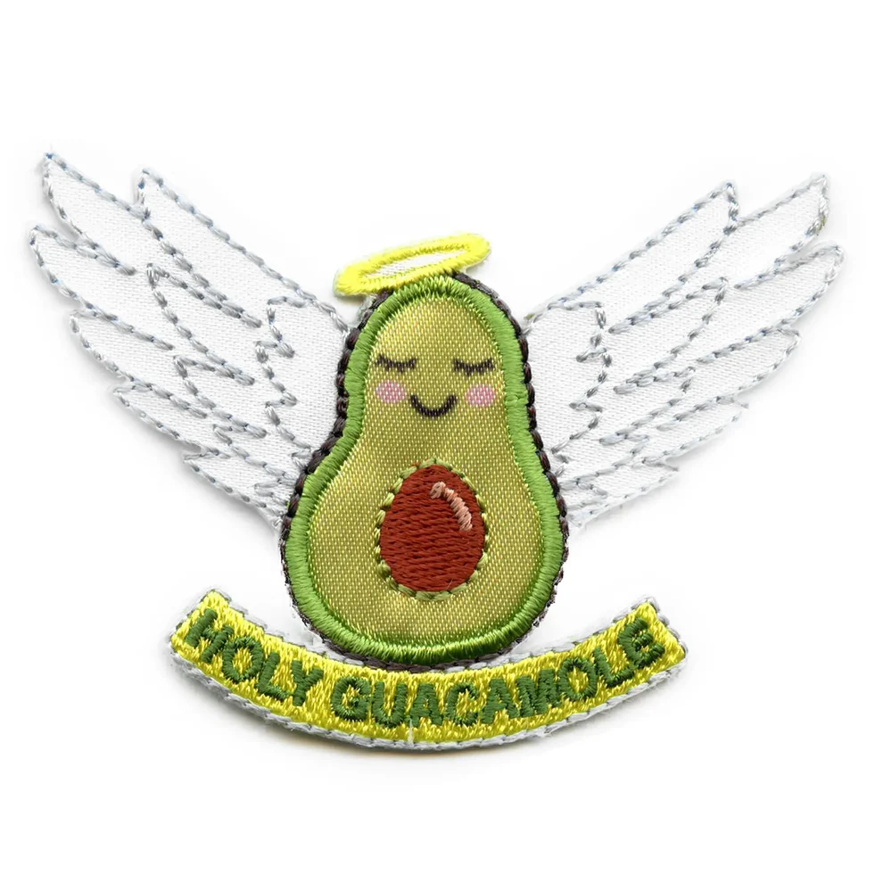 Angelic Avocado Holy Embroidered Patch - Angelic Avocado Holy Embroidered Patch USA Angelic Avocado Holy Embroidered Patch - View 1