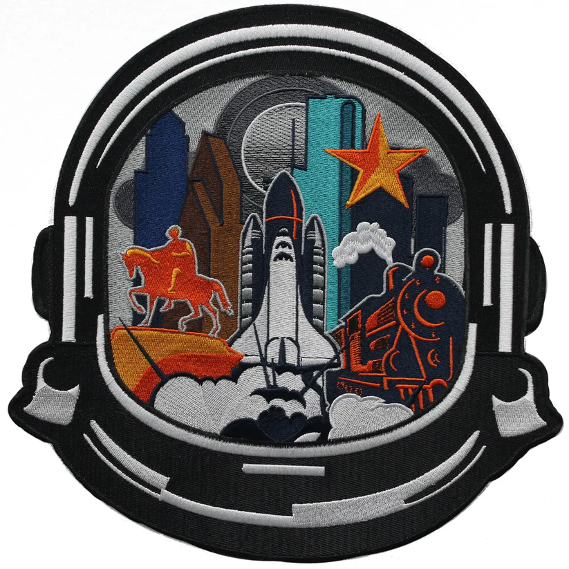 Astronaut Helmet Patch rocket Iron On