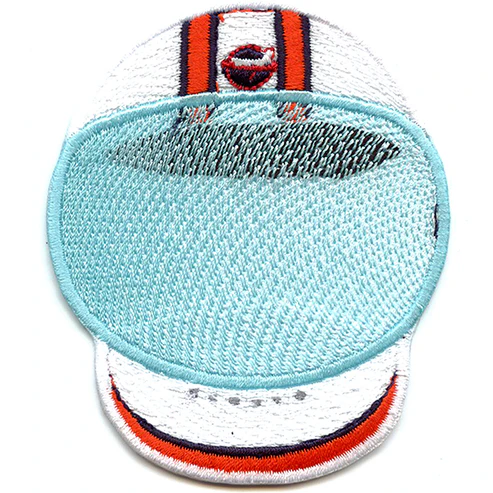 Astronaut Helmet Retro Houston Patch