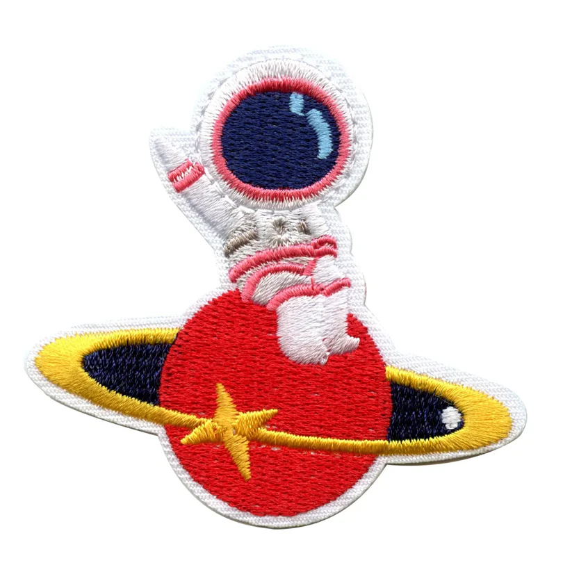 Astronaut Sitting Red Planet Patch