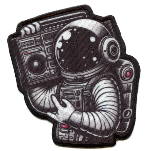 Astronaut Throwing H Patch