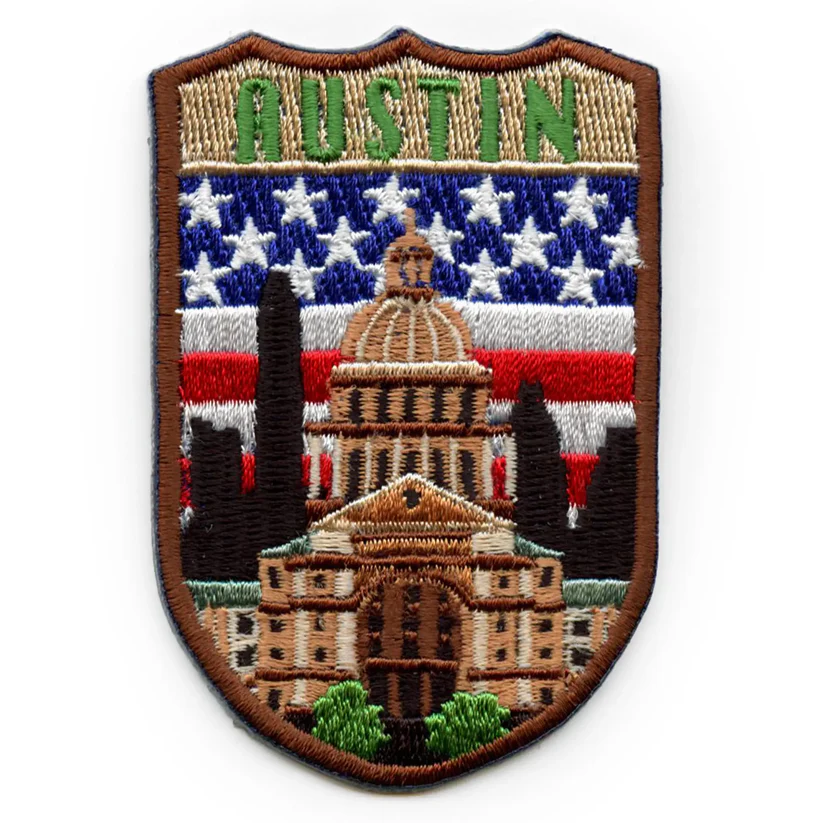 Austin Shield Patch United States Iron On