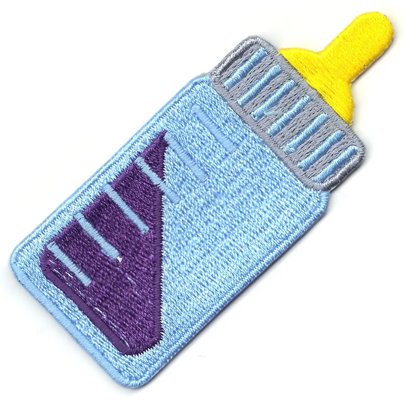 Baby Bottle With Purple Lean Logo Patch