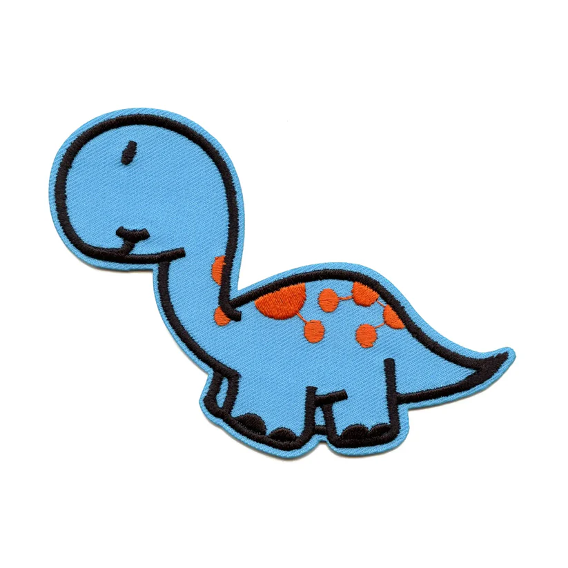 Baby Brontosaurus Dinosaur Iron on Patch