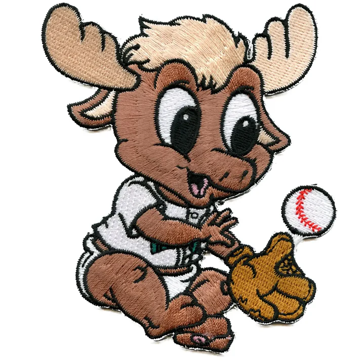 Baby Moose Team Mascot Self-Adhesive Patch