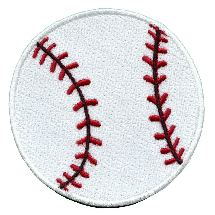 Baseball Embroidered Iron On Patch