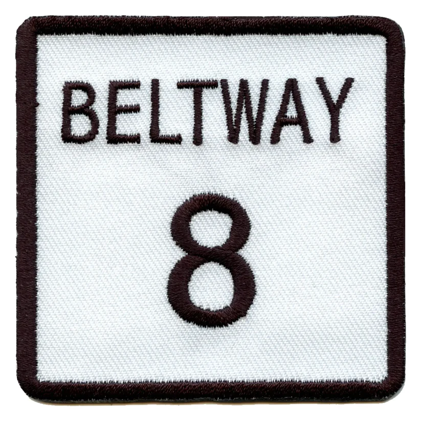 Beltway 8 Highway Sign Embroidered Patch