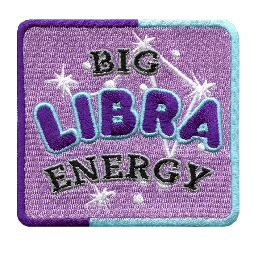 Big Libra Box Embroidered Iron On Patch