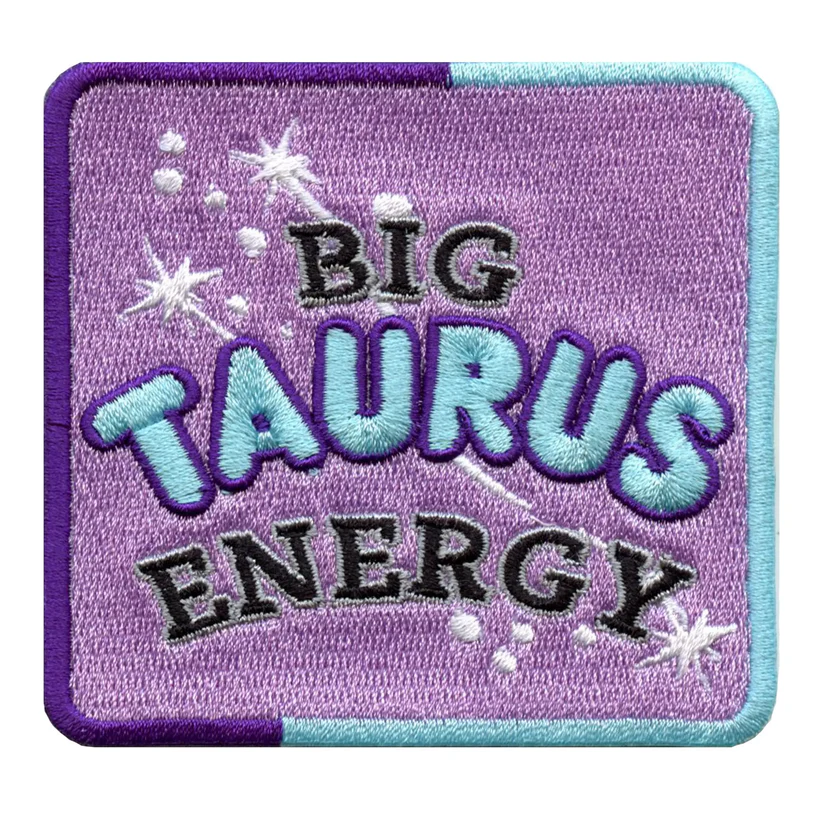 Big Taurus Box Embroidered Iron On Patch