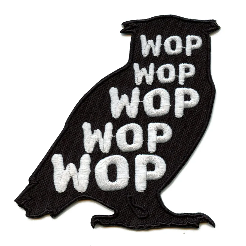 Black Owl Wop Artist Song Swag Patch - Black Owl Wop Artist Song Swag Patch USA Black Owl Wop Artist Song Swag Patch - View 1