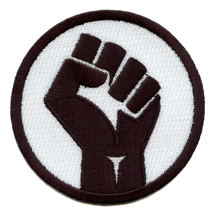 BLM Fist Embroidered Iron On Patch