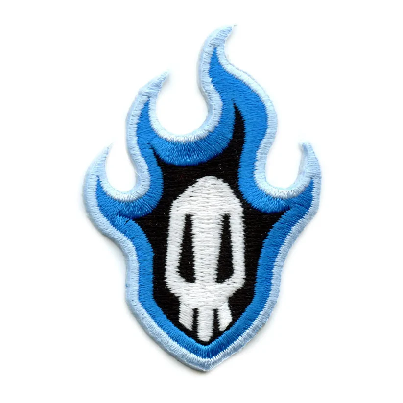 Bleach Anime Blue Skull Logo Patch