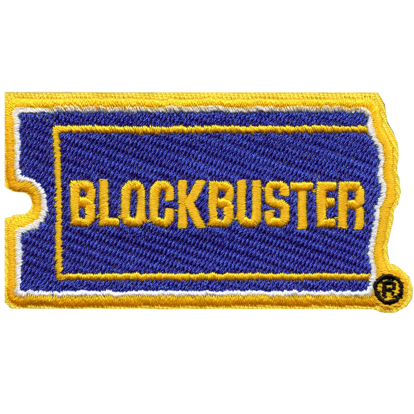 Blockbuster Iconic Ticket Logo Patch