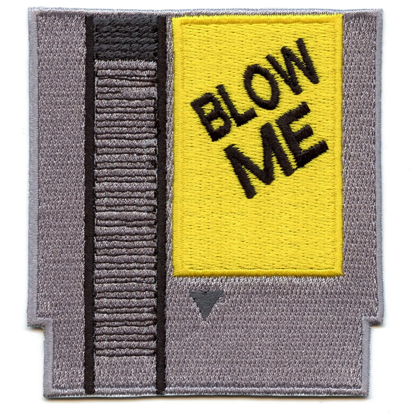 Blow Me Vintage Game Cartridge Patch