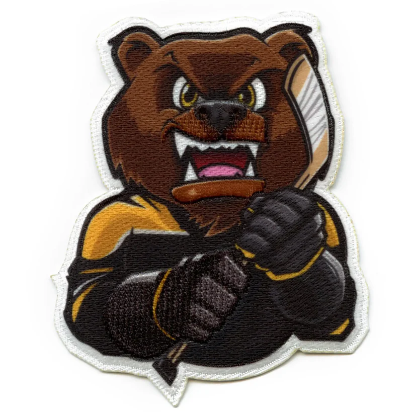 Boston Bear Hockey Embroidered FotoPatch