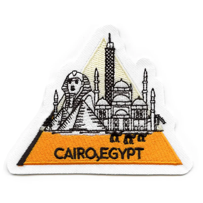 Cairo Egypt Pyramid Patch Temple Embroidered