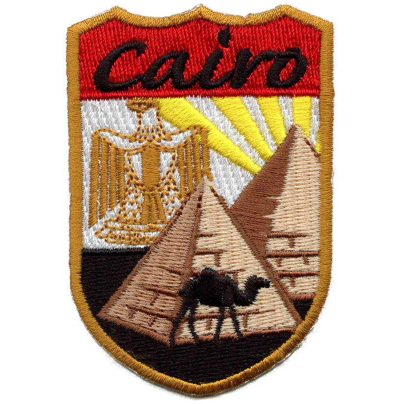 Cairo Egypt Embroidered Iron On Patch