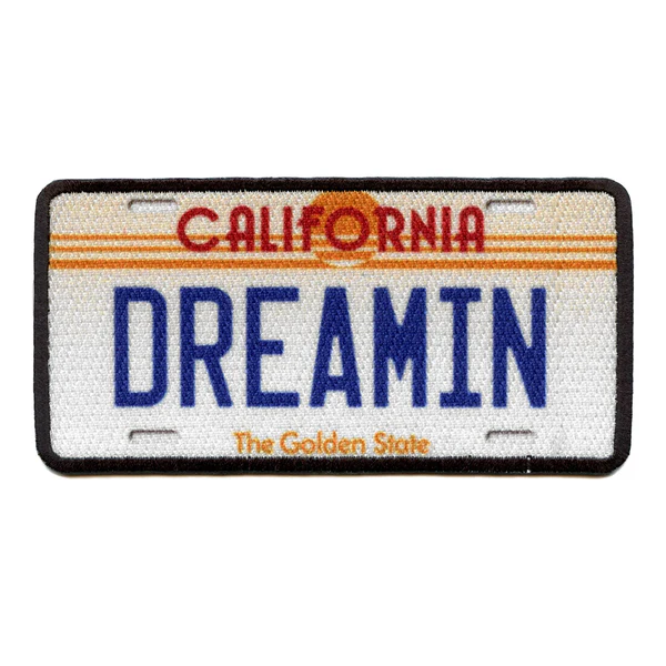California Dreamin License Plate Patch 