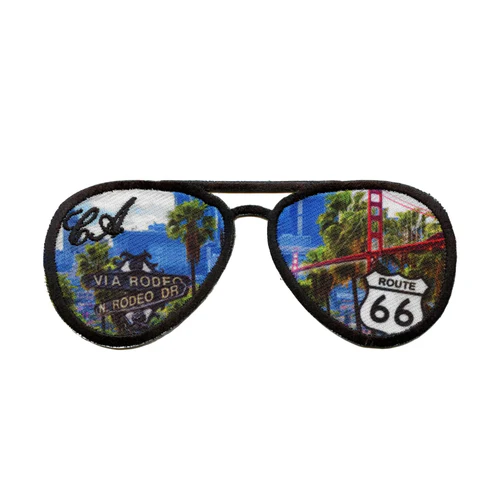 California Landmarks Sunglasses Patch