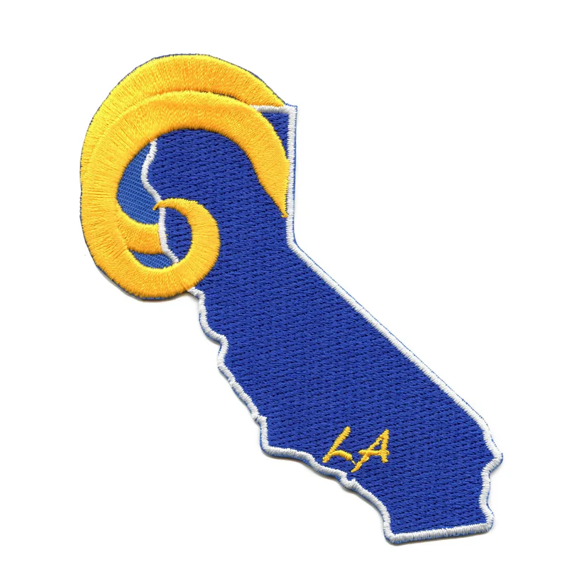California Ram Horns Football Patch