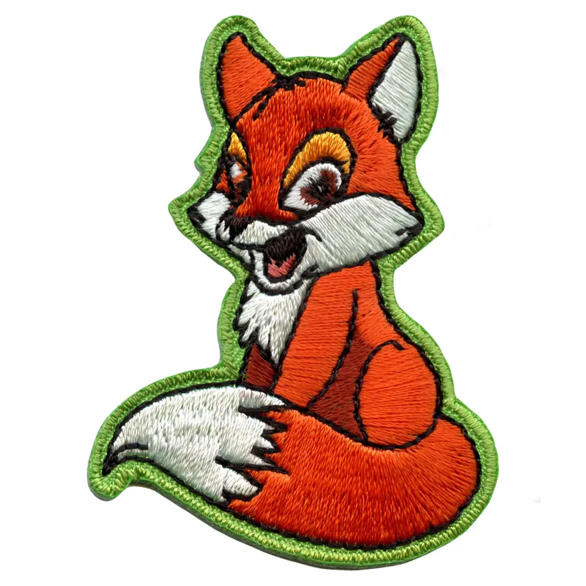 Fox full body Embroidered Iron On Patch