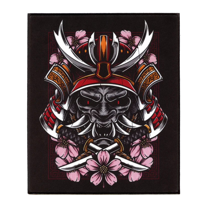 Cherry Blossom Back Embroidered Iron On Patch