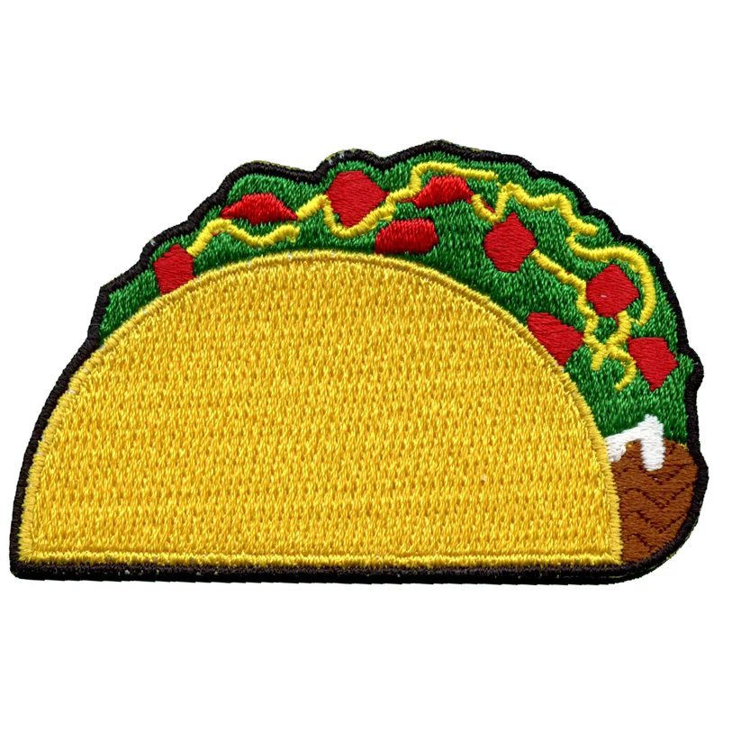 Classic Taco Embroidered Patch
