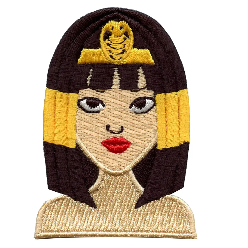 Cleopatra Embroidered Iron On Patch