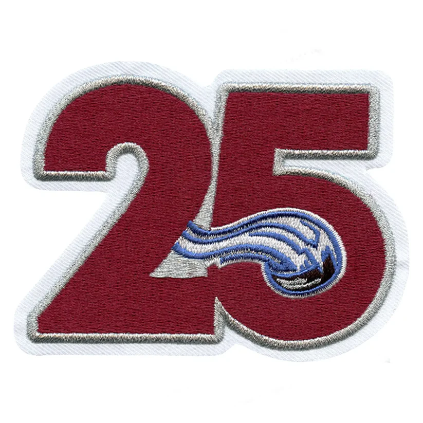 Colorado Avalanche 25th Anniversary Patch