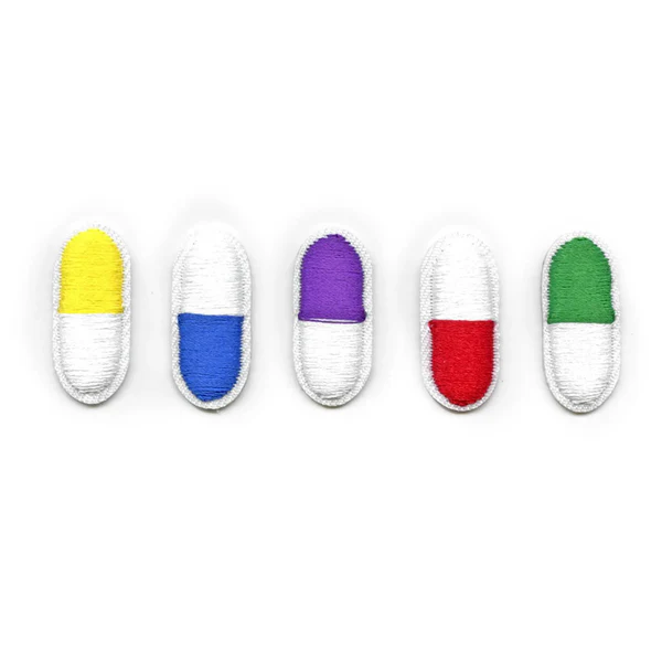 Colorful Pills Set Patch Medication Patch