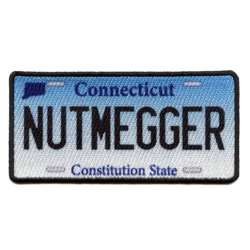 Connecticut Nutmegger License Plate Patch