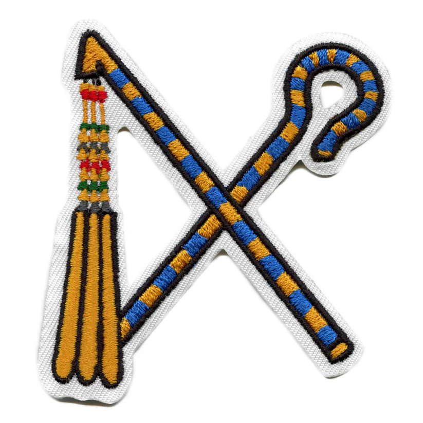 Pharaoh Embroidered Iron On Patch