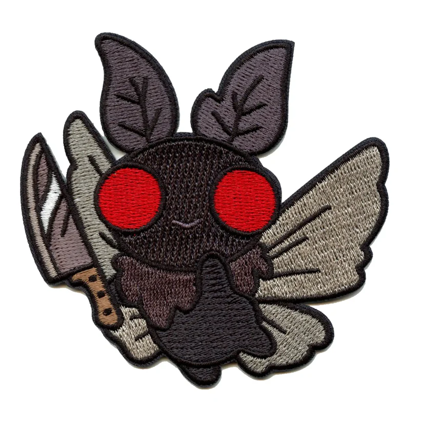 Cute Mothman Embroidered Iron On Patch 