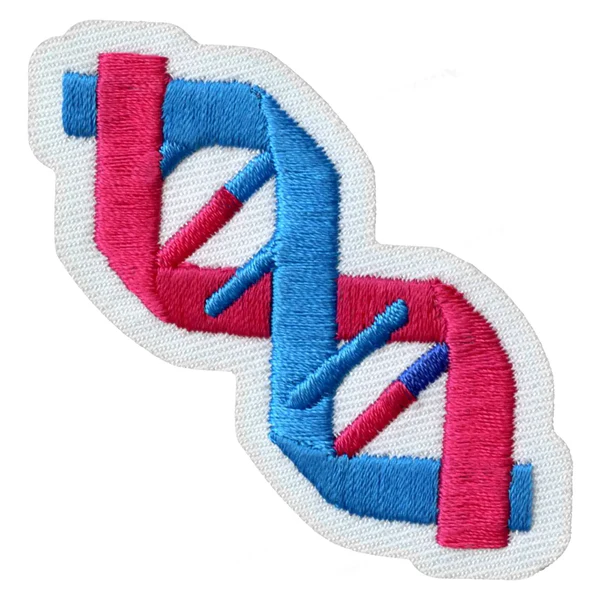 DNA Strand Embroidered Patch