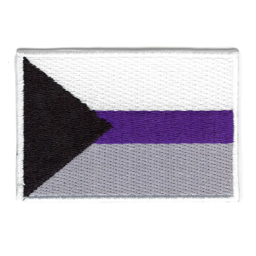 Demisexual Flag Embroidered Iron On Patch