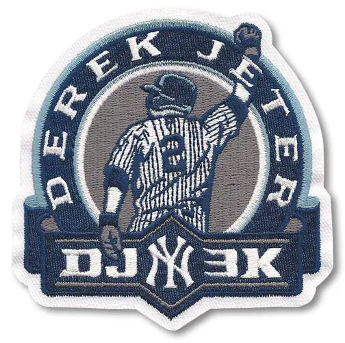 Derek Jeter 3000th Hit Patch DJ 3k