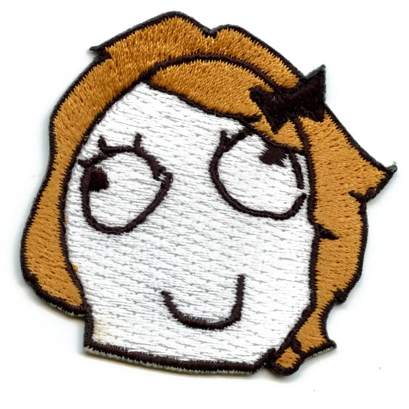 Derpina Face Meme Iron On Embroidered Patch