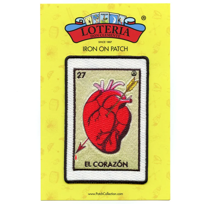El Corazon 27 Patch Heart Mexican