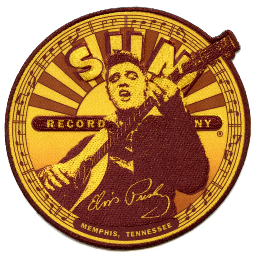 Elvis Presley Sun Record Label Design Patch
