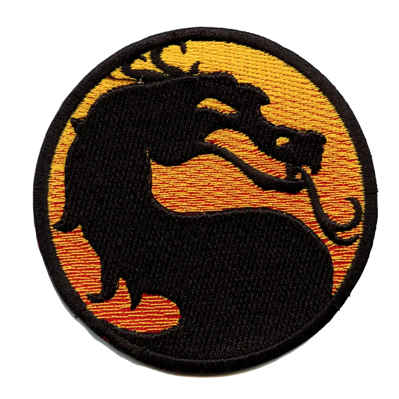 Evil Dragon Combat Round Logo Patch