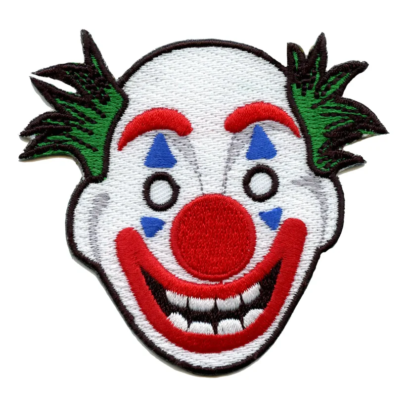 Evil Movie Clown Jester Mask patch