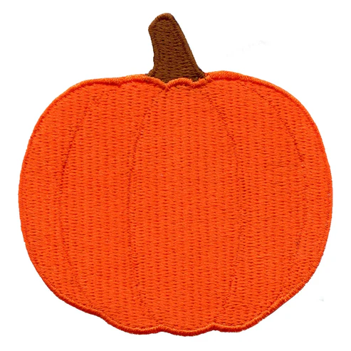 Fall Pumpkin Embroidered Patch - Fall Pumpkin Embroidered Patch USA 2 Fall Pumpkin Embroidered Patch - View 1