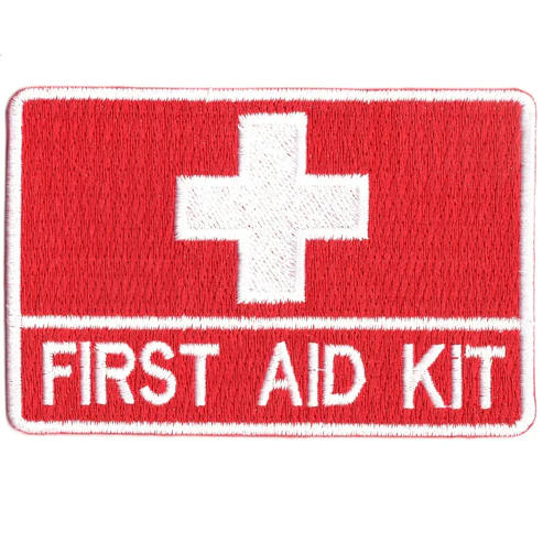 First Aid Kit Embroidered Patch