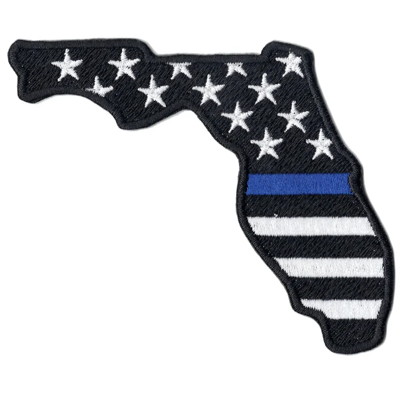 Florida Blue Line Iron-On Patch