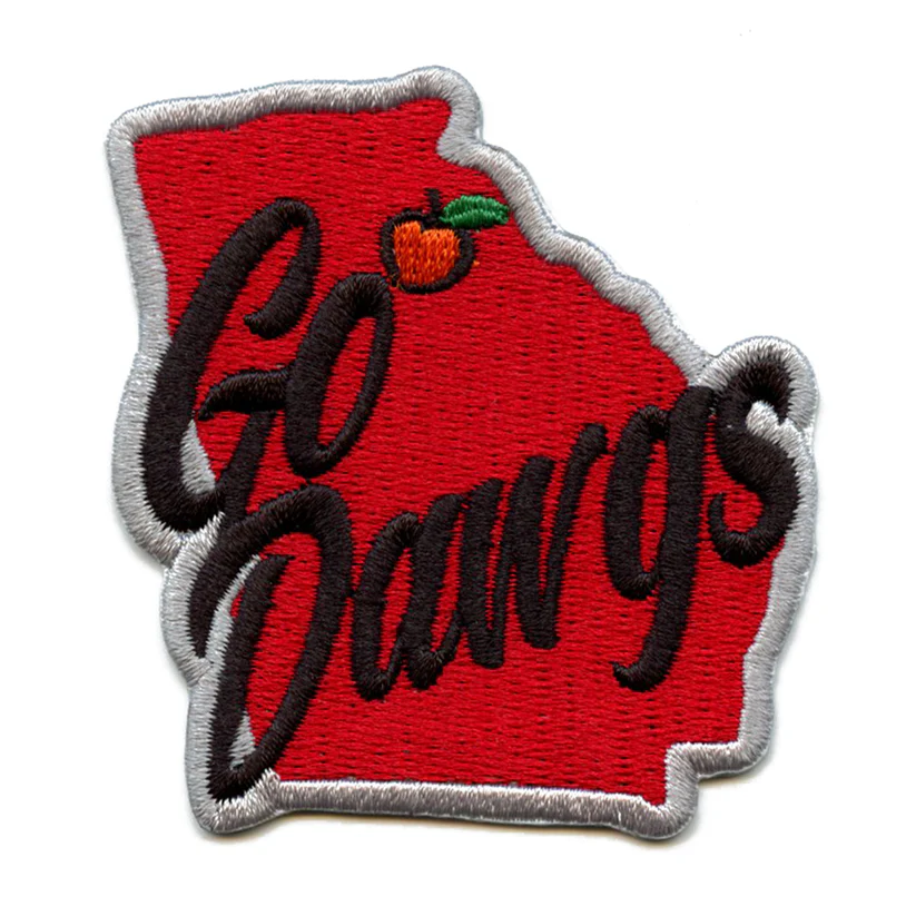 Georgia State Go Dawgs Embroidered Peach
