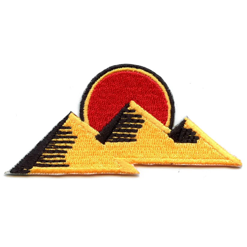 Giza Sunset Embroidered Iron On Patch 